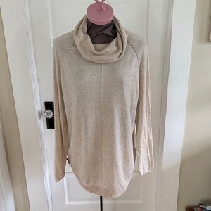 Caslon Oatmeal Cowl neck Sweater Large